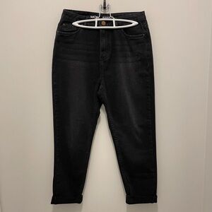 High Rise Black Mom Jeans SWS Denim Co Size 7